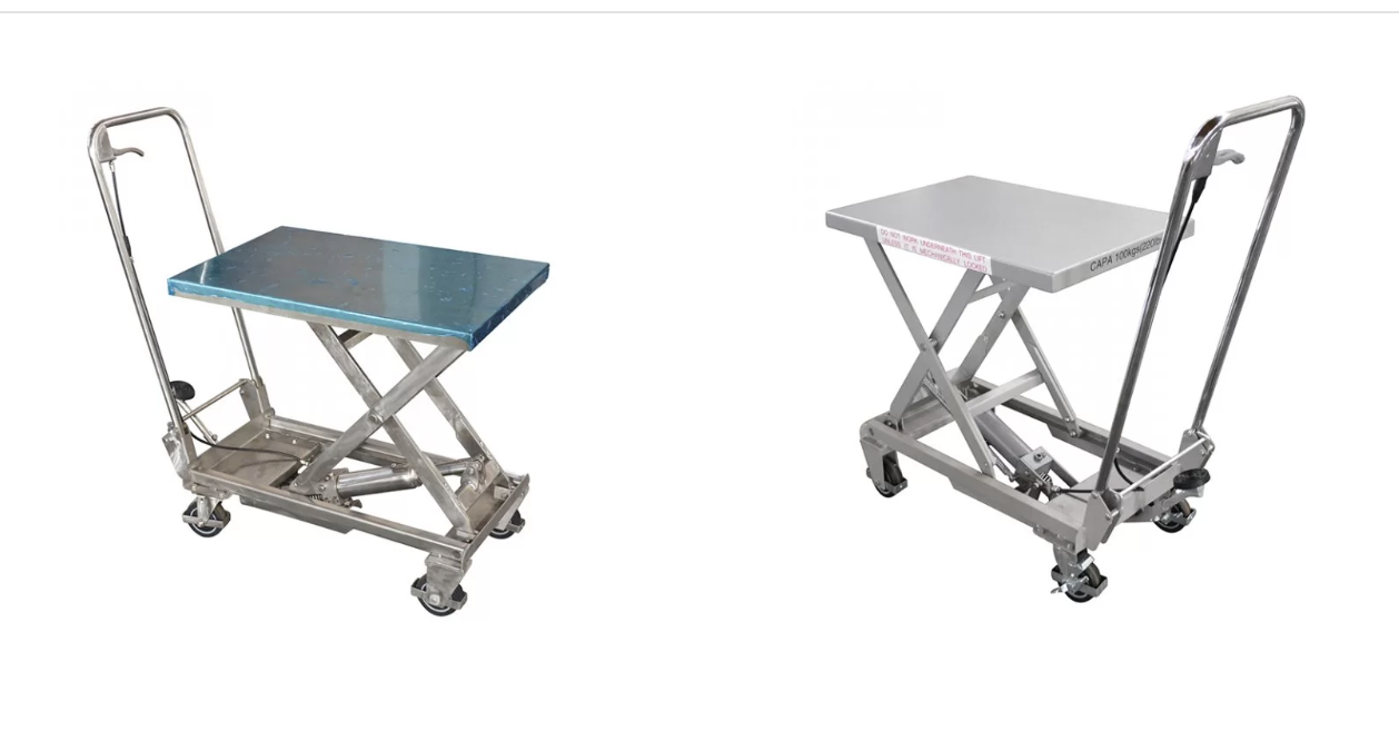 BSA10 Aluminium / handschaar RVS heftafel